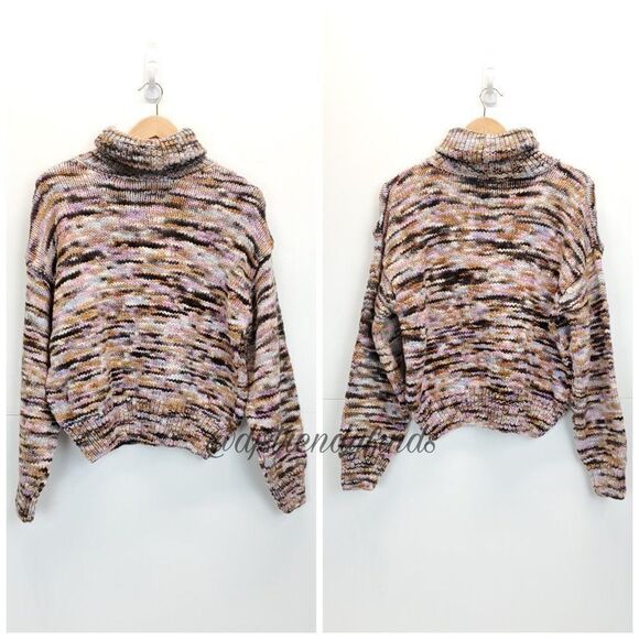 A.L.C Harper Marled Turtleneck Pullover Sweater - Picture 7 of 11